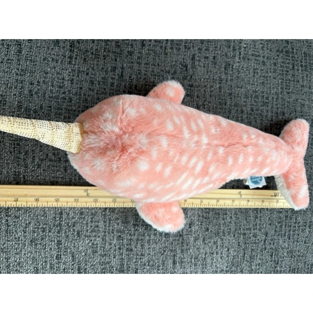 Mary Meyer Narwhal Coral White Sparkle‎ Horn Toy Kids Childrens Stuffed Animal